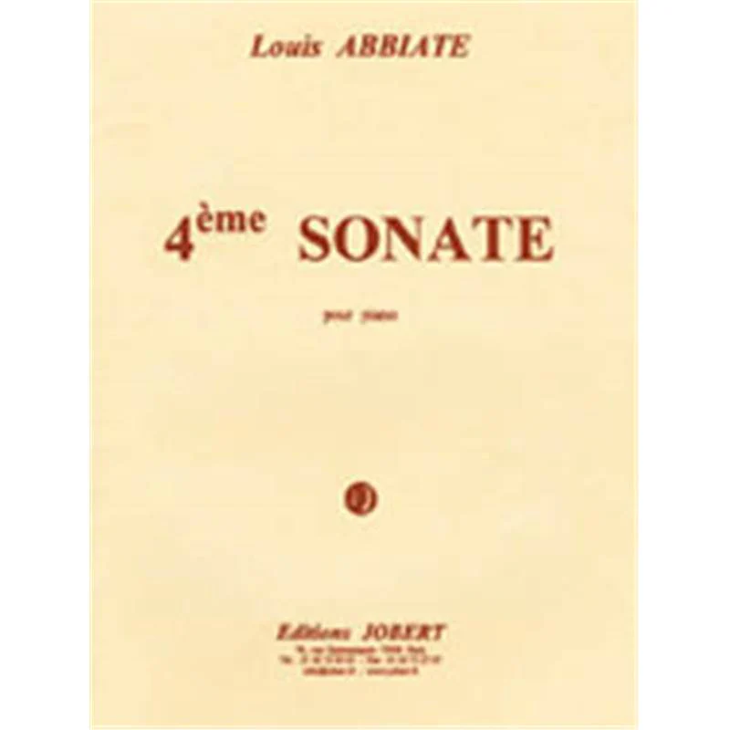 Abbiate Louis - Sonate N°4 - Piano