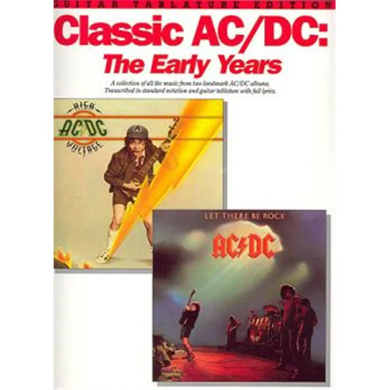 AC/DC - Classic The Early Years Guitare Tablature