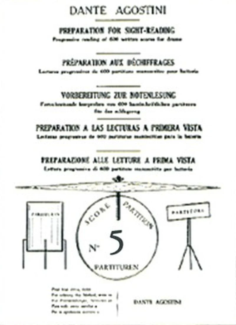 Agostini Dante - Preparation Au Dechiffrage Vol.5 - Batterie