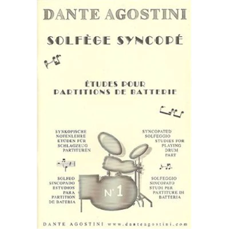 Agostini Dante - Solfege Syncope Vol.1 - Batterie