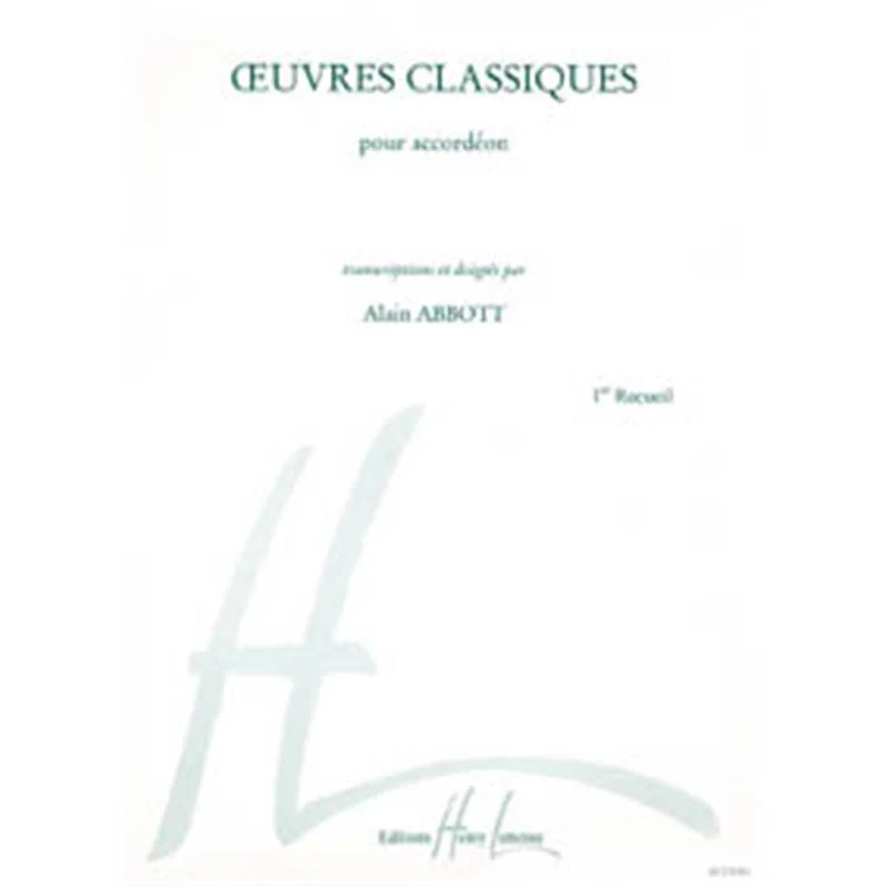Alain Abbott - Oeuvres Classiques Vol.1 - Accordeon