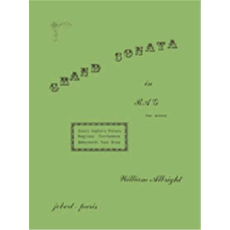 Albright William - Grand Sonata In Rag - Piano