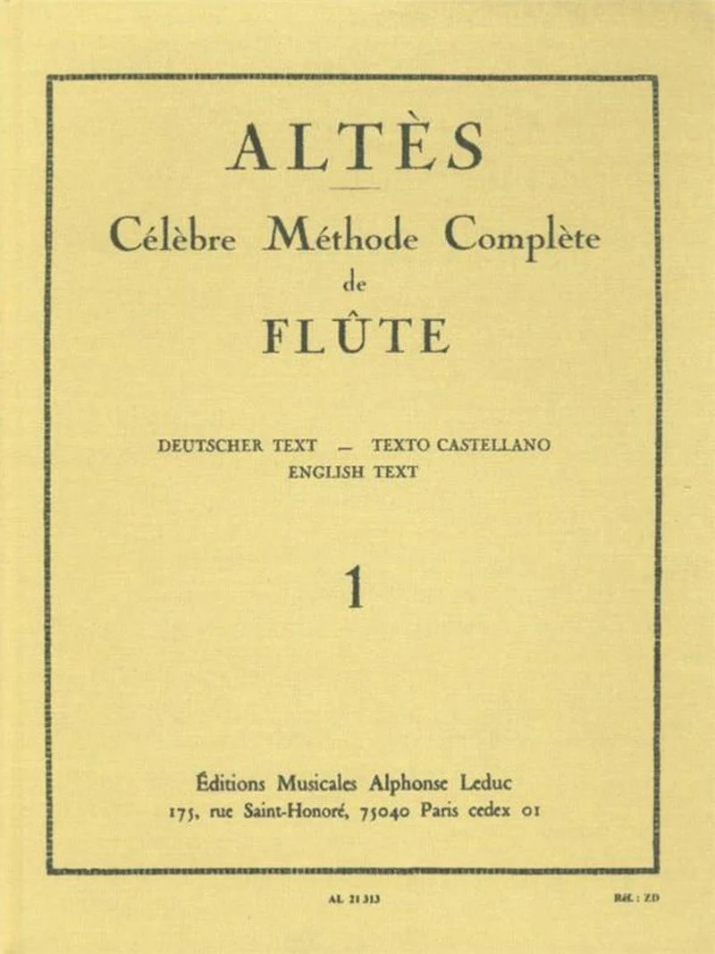 Altes Henri - Methode de Flute Vol.1