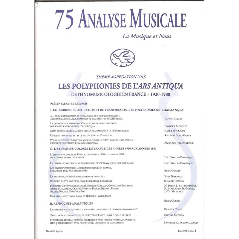 Analyse Musicale 75 Theme Agregation 2015