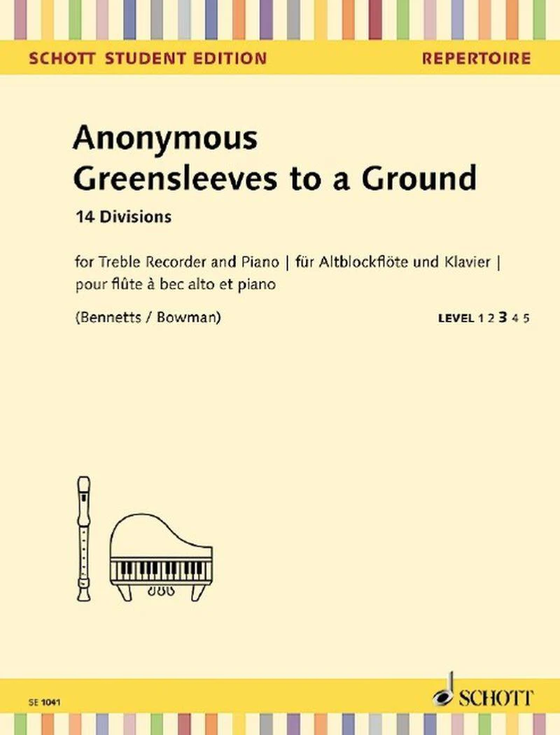 Anonyme - Greensleeves To A Ground - Flute A Bec Alto et Piano