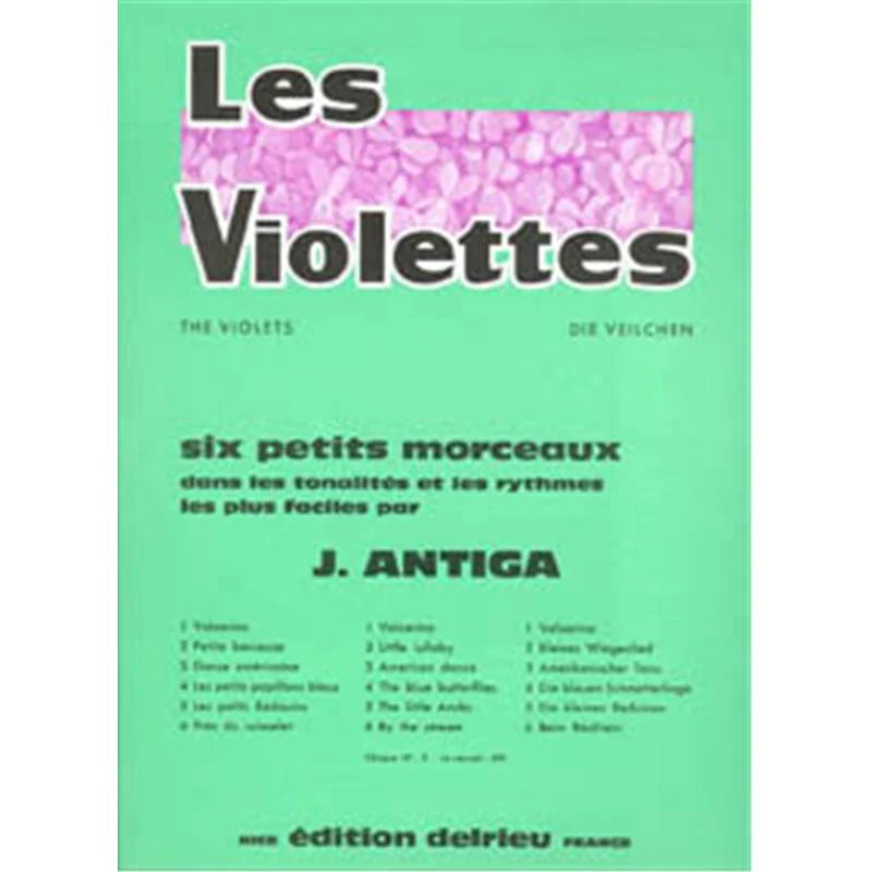 Antiga Jean - les Violettes - Piano