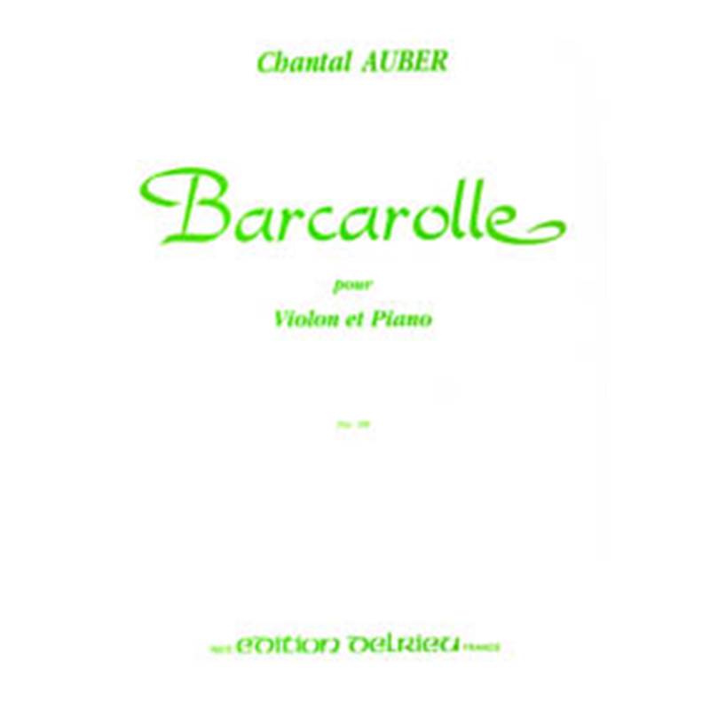 Auber Chantal - Barcarolle - Violon