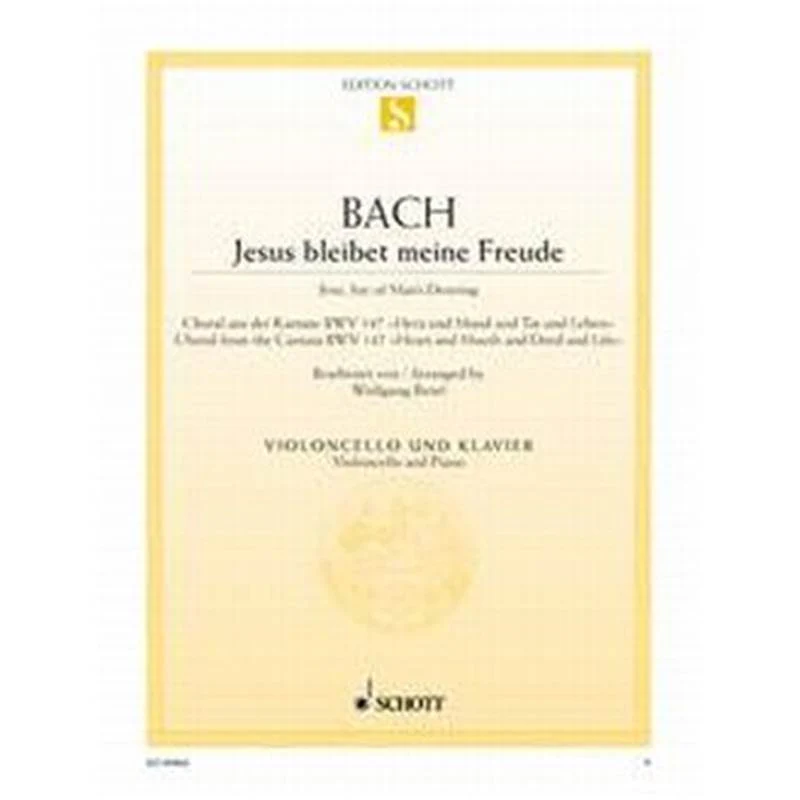 Bach Jean Sebastien - Jesus Que Ma Joie Demeure Bwv147 Violoncelle/piano