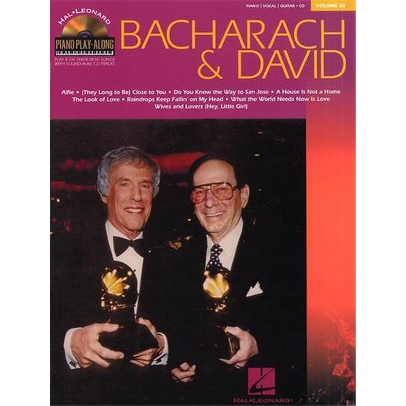 Bacharach / David - Piano Play Along Vol.032 + Cd