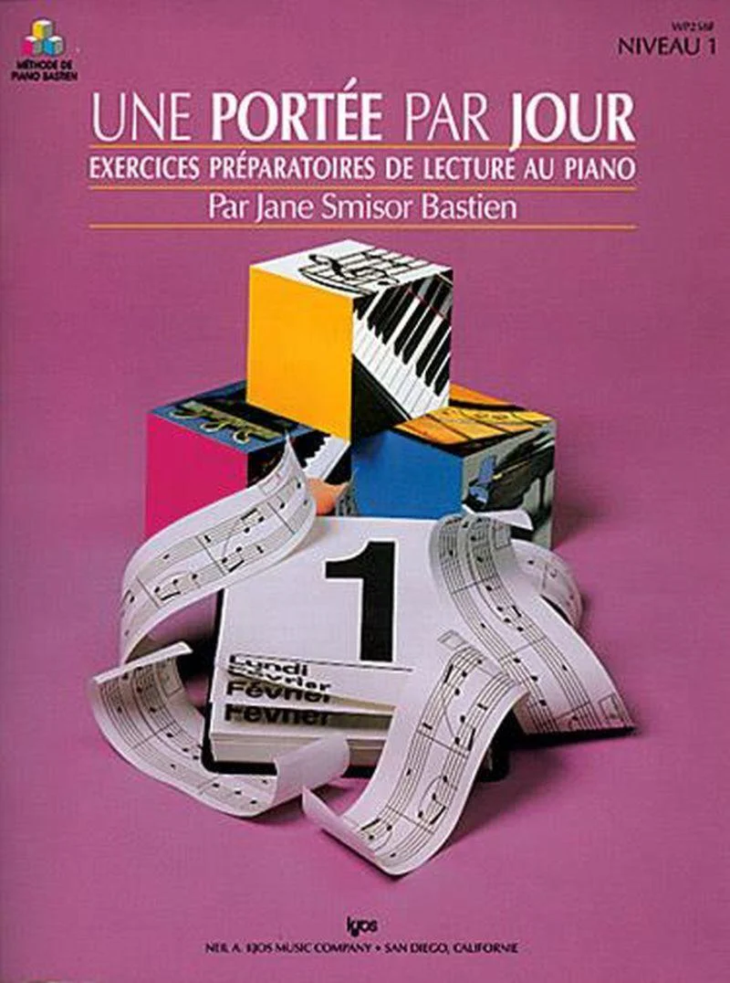 Bastien James - Methode de Piano Niveau 1 Une Portee par Jour