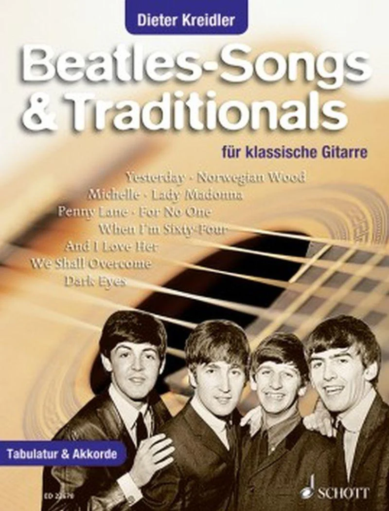 Beatles - Beatles-songs And Traditionals (arr.dieter Kreidler) - Guitare avec Tab+accords