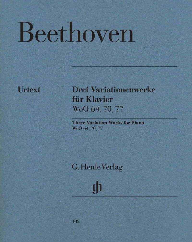 Beethoven - 3 Pieces avec Variations Woo 70-64-77 - Piano