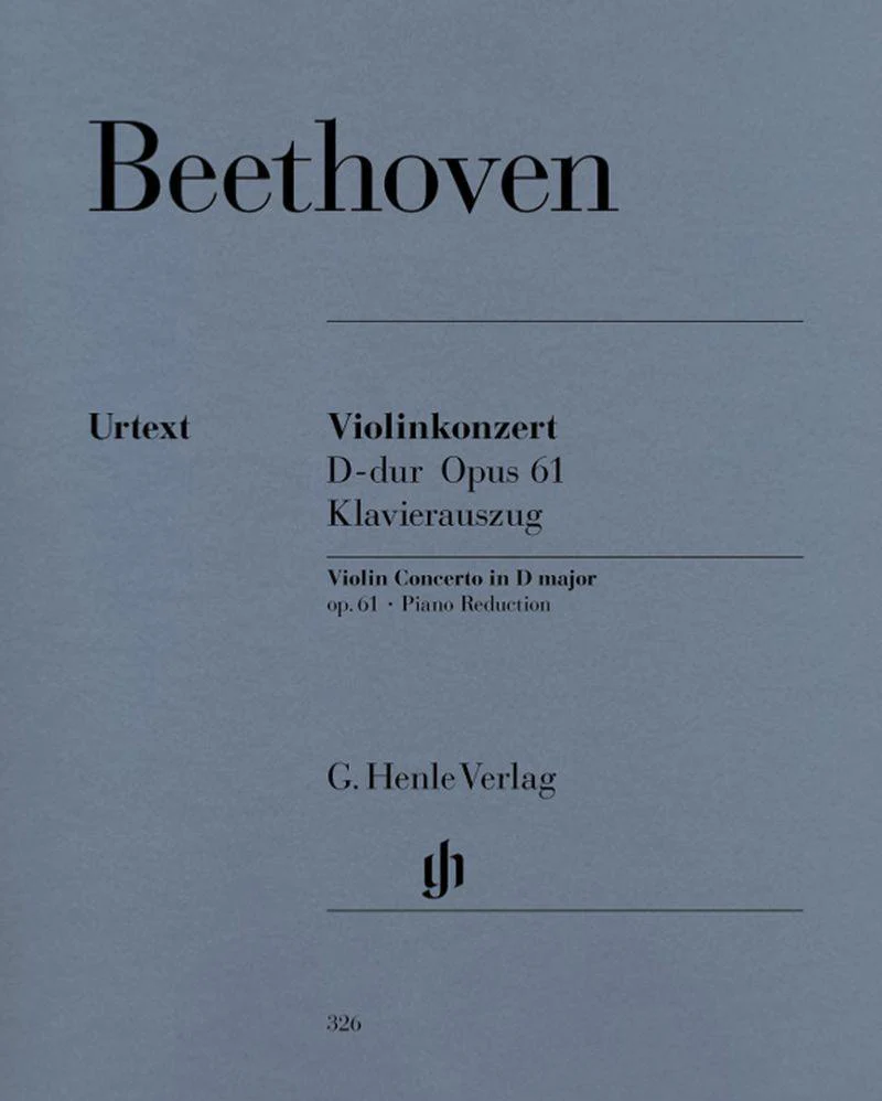 Beethoven Ludwig Van - Concerto pour Violon Opus 61 en Re Majeur - Violon et Piano