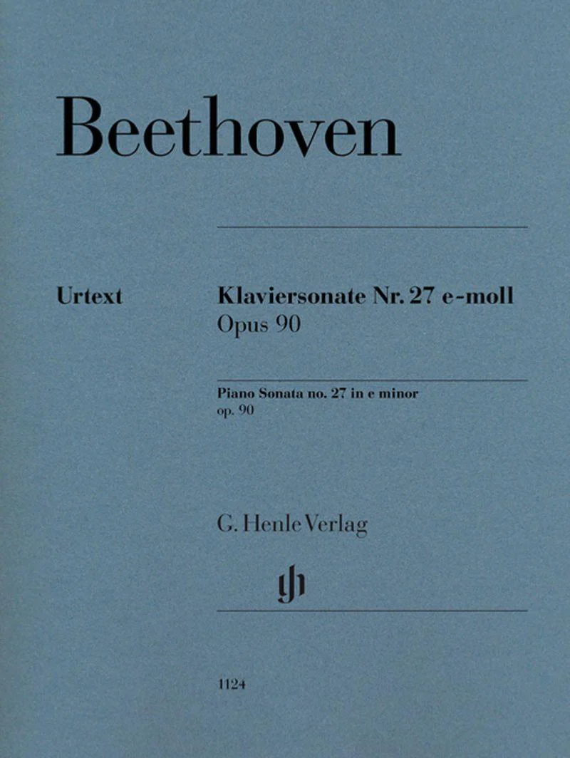 Beethoven Ludwig Van - Sonate N27 Opus 90 en Mi Mineur - Piano