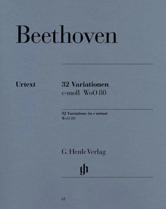 Beethoven - Variations Woo 80 Nos 1-32 Do Mineur - Piano
