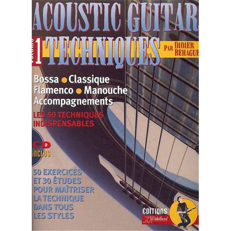 Behague Didier - Acoustic Guitar Techniques Vol.1 + Cd