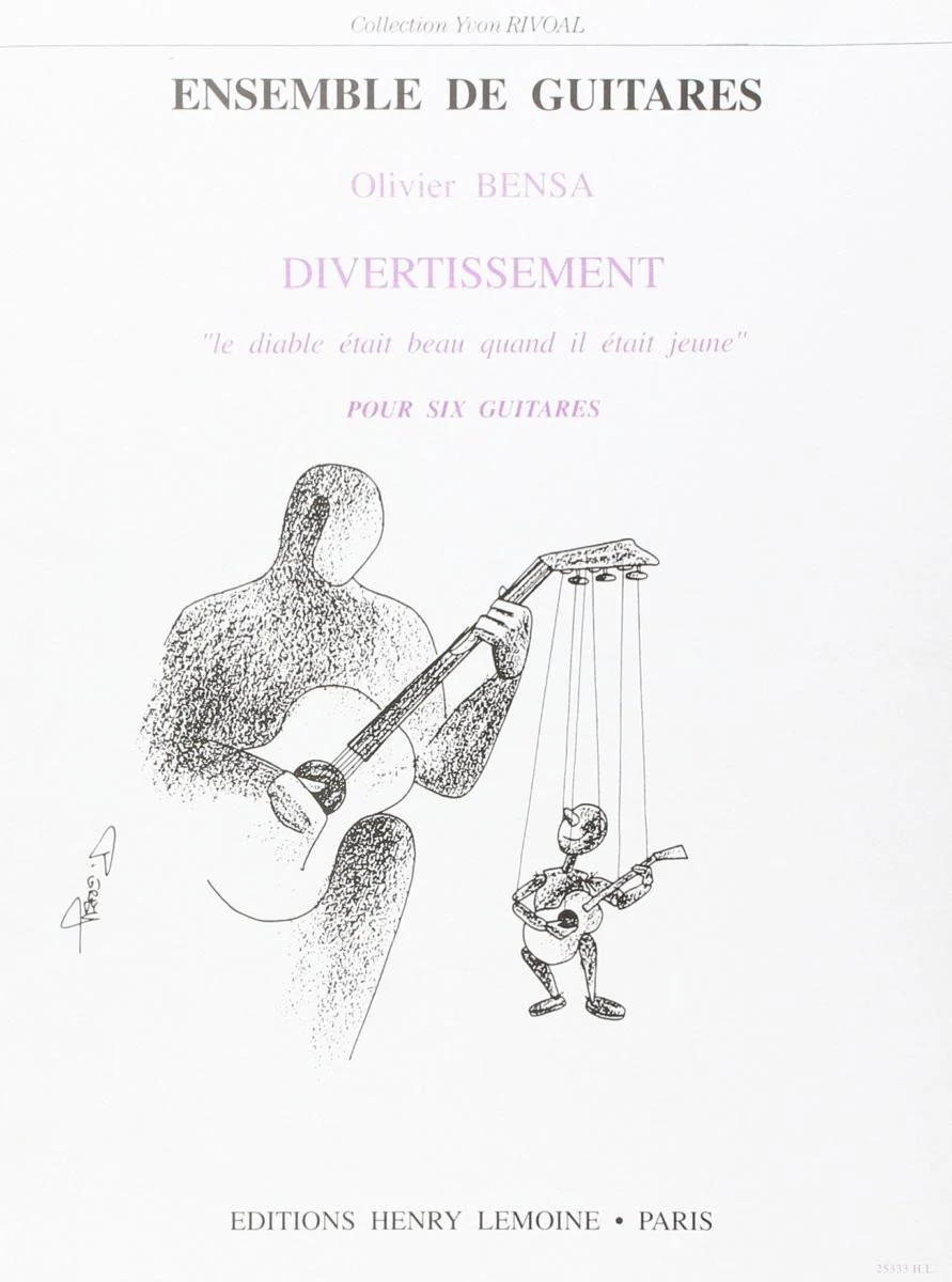 Bensa Olivier - Divertissement : le Diable Etait Beau Quand Il Etait Jeune - 6 Guitares