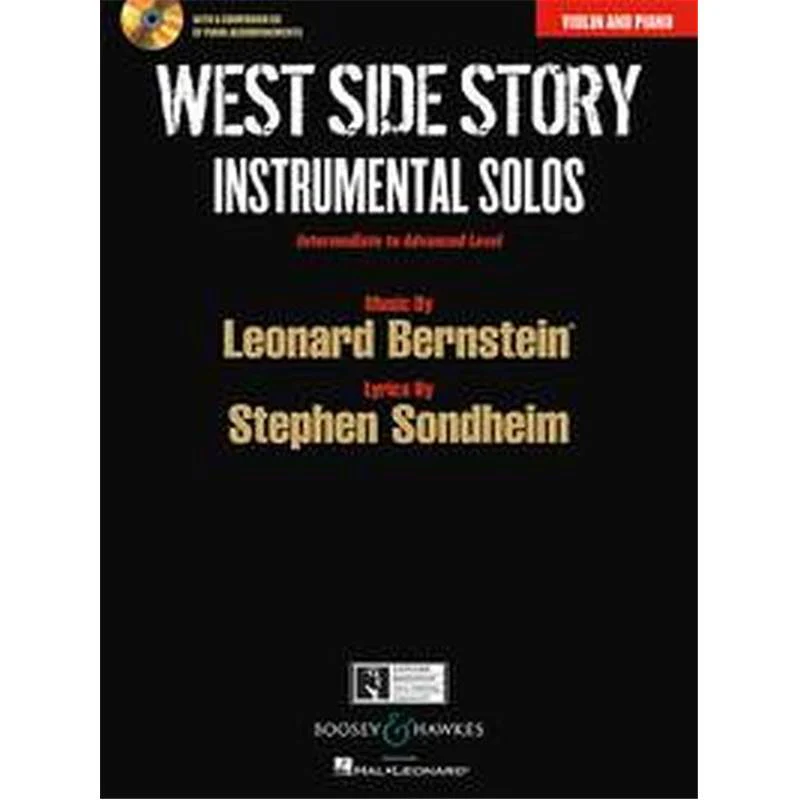 Bernstein Leonard - West Side Story Instrumental Solos + Cd (10 Pieces)  - Violon et Piano