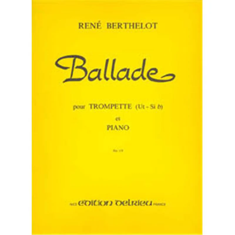 Berthelot Rene - Ballade - Trompette et Piano