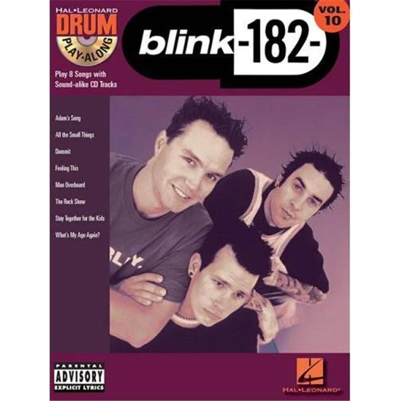 Blink 182 - Drum Play Along Vol.10 + Cd