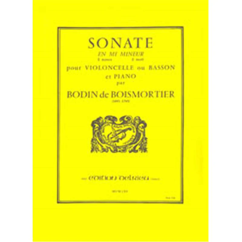 Boismortier Jb de - Sonate en Mi Min. Op.26 - Violoncelle et Piano