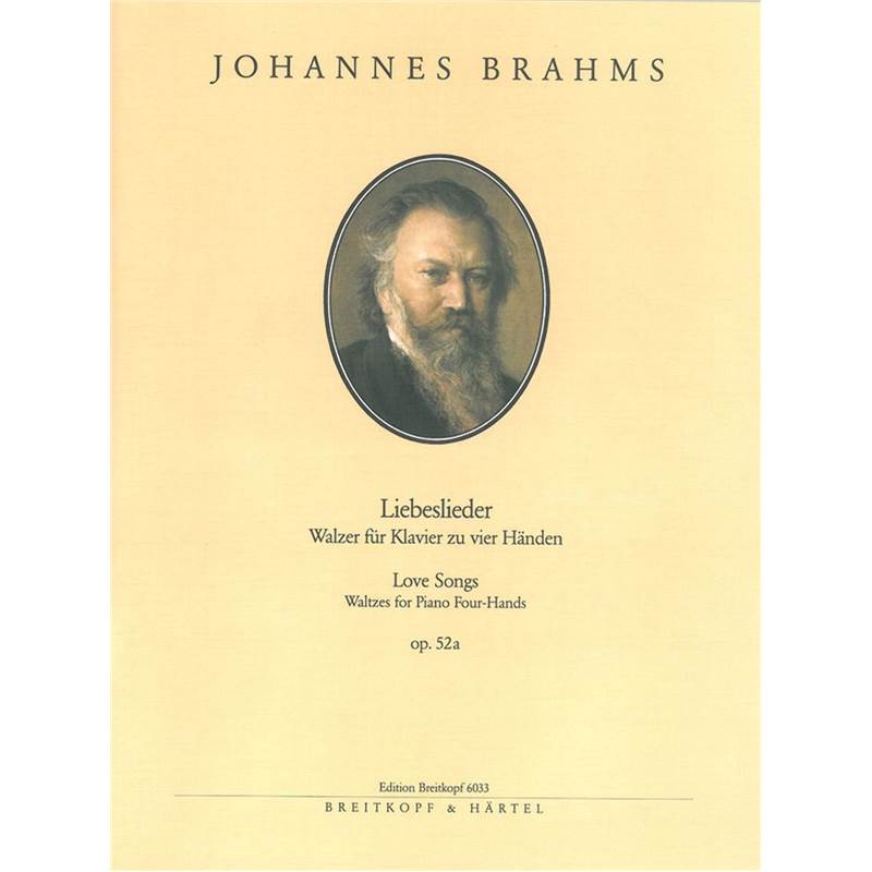 Brahms Johannes - Liebeslieder Op.52a pour Piano 4 Mains