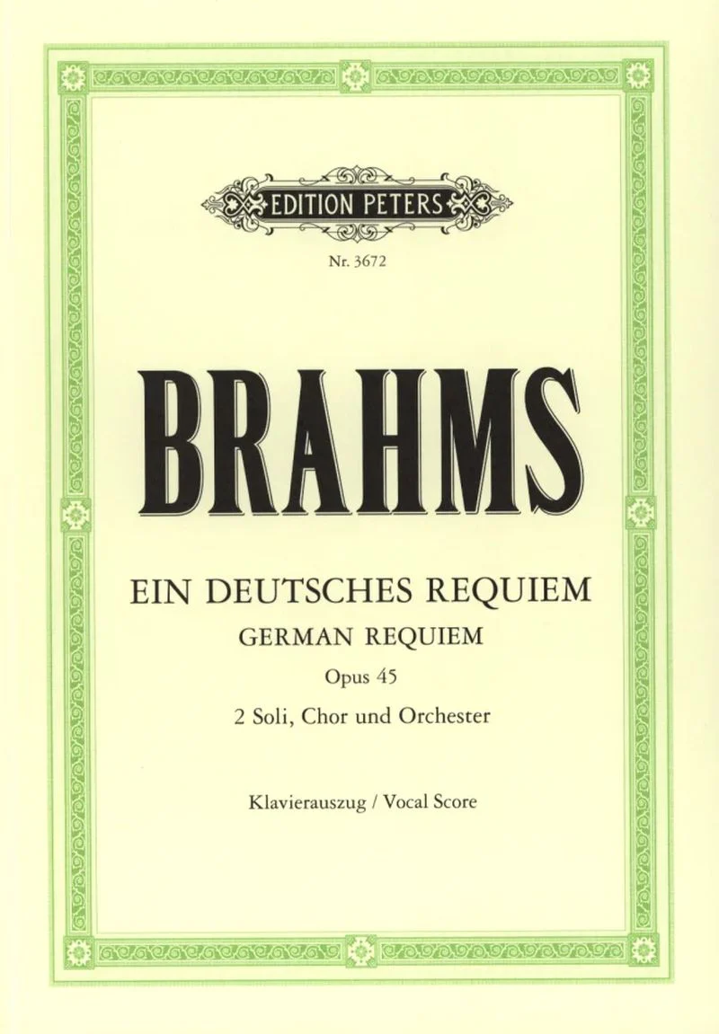 Brahms Johannes - Requiem allemand Opus 45 -- Chant et Piano