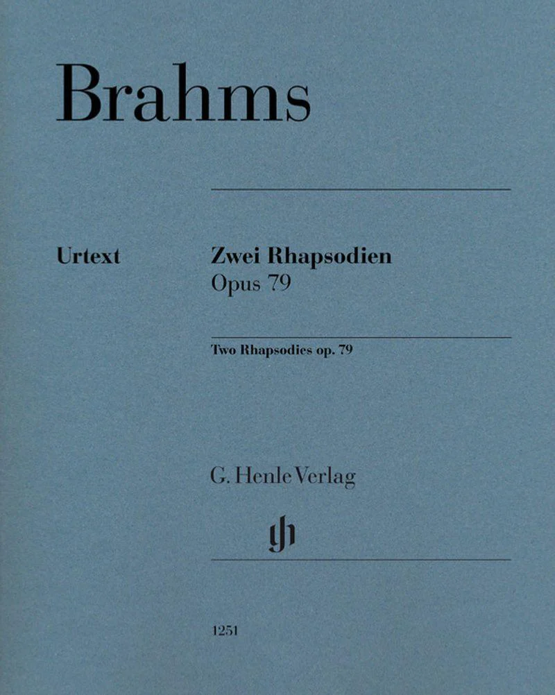 Brahms Johannes - Rhapsodies (2) Op.79 Nouvelle Edition - Piano