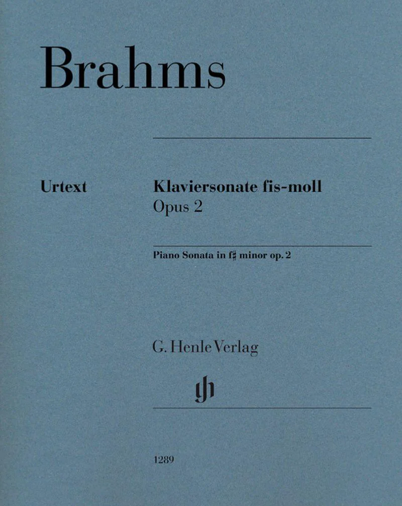 Brahms Johannes - Sonate Opus 2 en Fa# Mineur - Piano