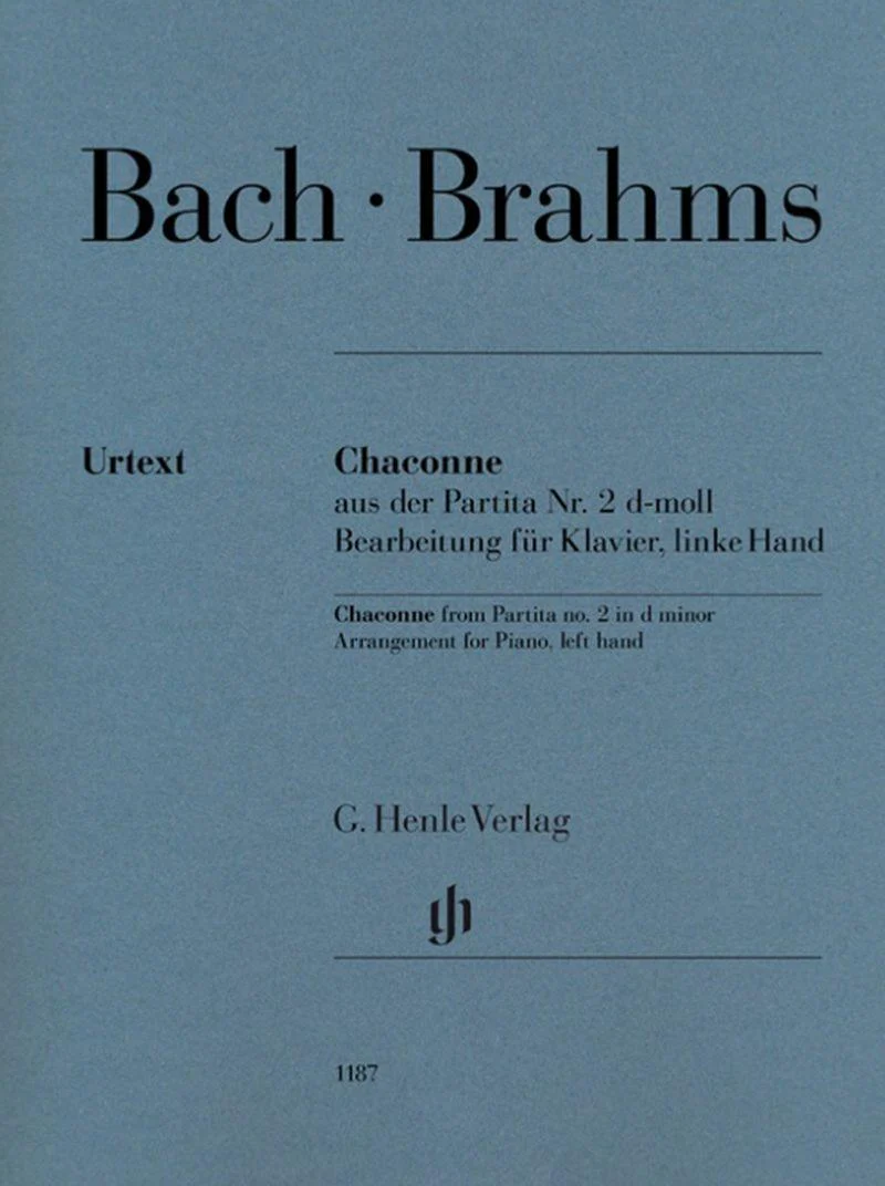 Brahms Johannes - Transcription de la Chaconne N2 (bach) - Piano Main Gauche