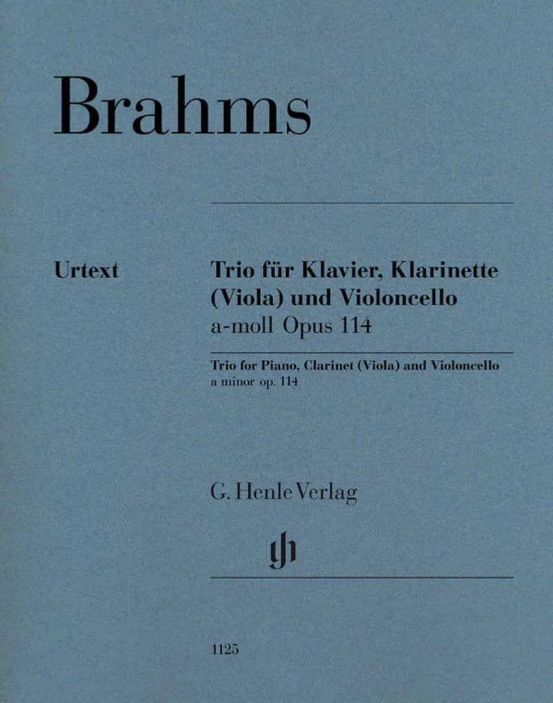 Brahms Johannes - Trio Opus 114 en la Mineur - Clarinette ou Alto / Violoncelle / Piano