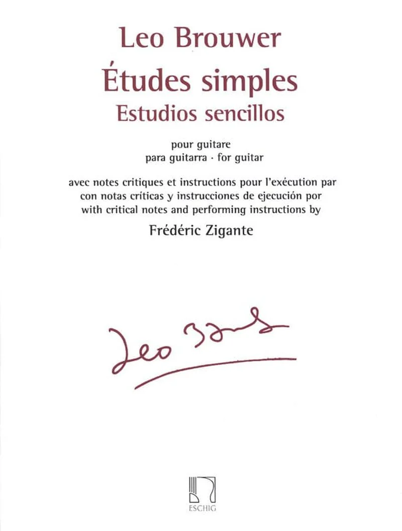 Brouwer Leo - Etudes Simples +AO - Guitare