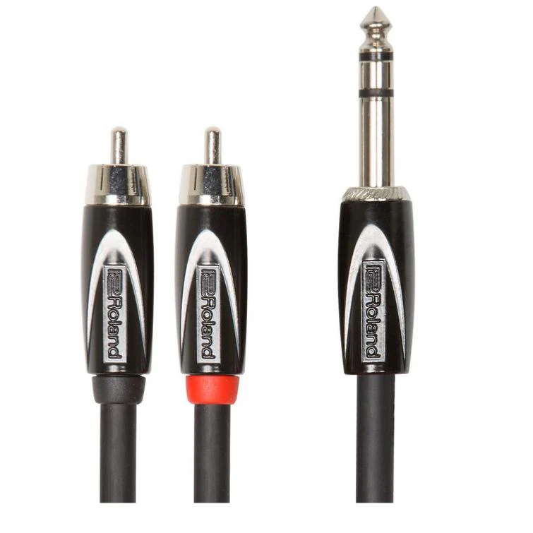 Cable Double Rca & Jack Stereo 3m Roland Rcc-10-tr2r