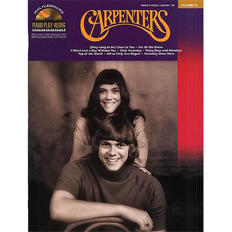 Carpenters The - Piano Play Along Vol.031 + Cd