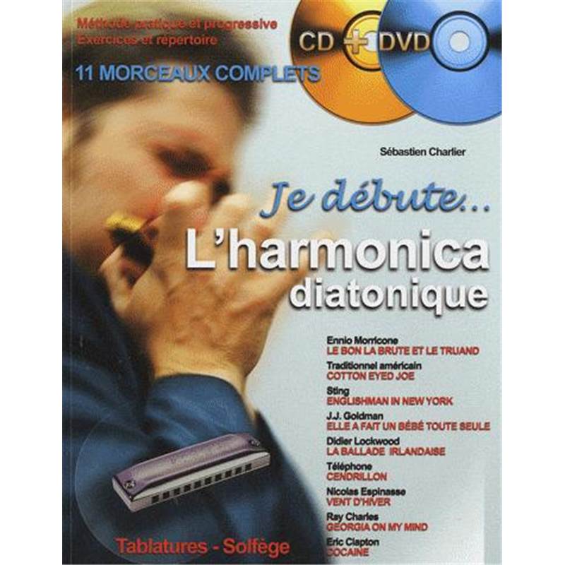 Charlier Sebastien - Je Debute... L'harmonica Diatonique + Cd + Dvd
