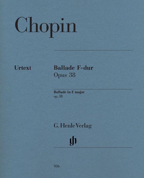 Chopin Frederic - Ballade Op.38 en Fa Majeur - Piano
