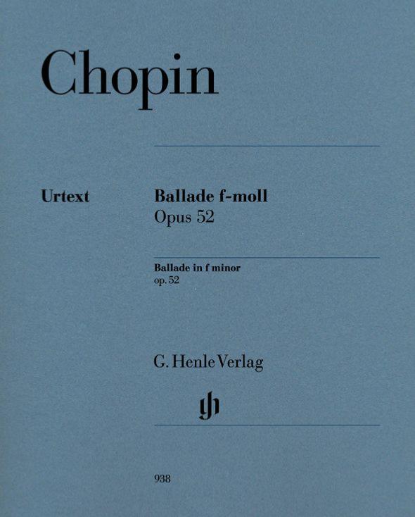 Chopin Frederic - Ballade Op.52 en Fa Mineur - Piano