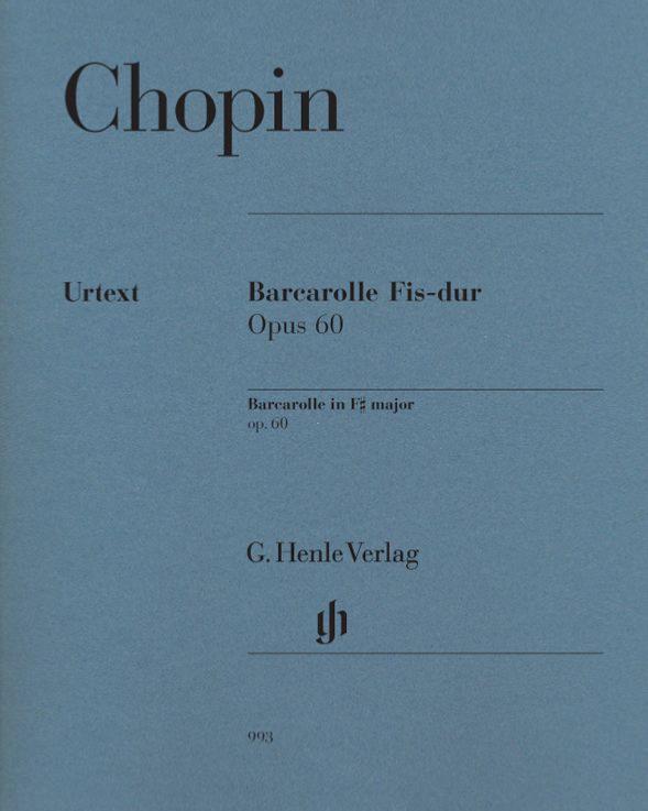 Chopin Frederic - Barcarolle Op.60 en Fa# Mineur - Piano