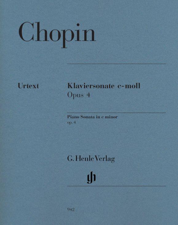 Chopin Frederic - Sonate Op.4 en Do Mineur - Piano