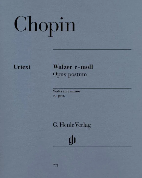 Chopin Frederic - Valse Opus Posthume en Mi Mineur - Piano