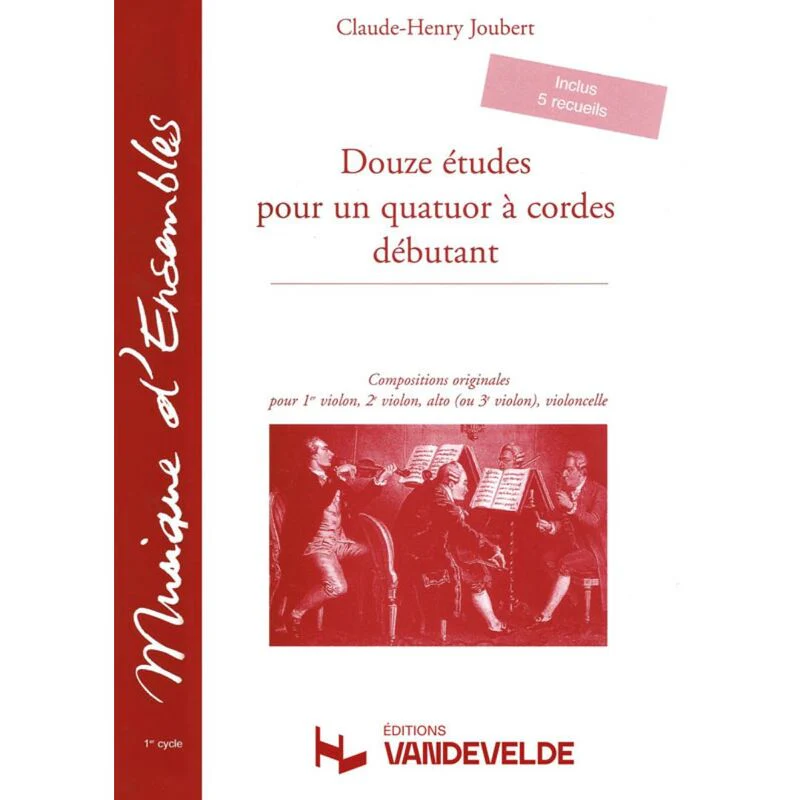 Claude-henry Joubert - Etudes (12) - Quatuor A Cordes (materiel)