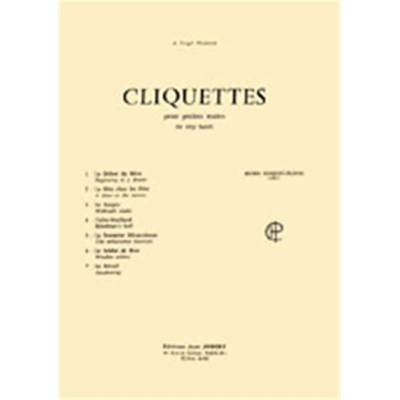 Cliquet-pleyel Henri - Cliquettes pour Petites Mains - Piano