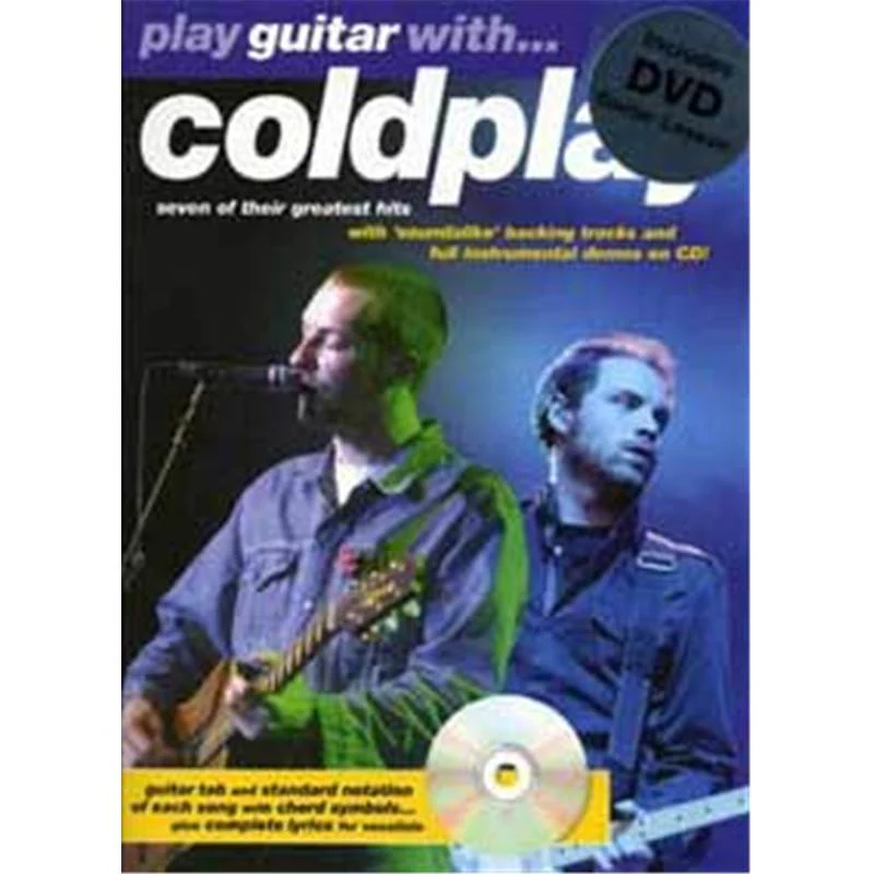 Coldplay - Play Guitar With Tab. Cd + Dvd