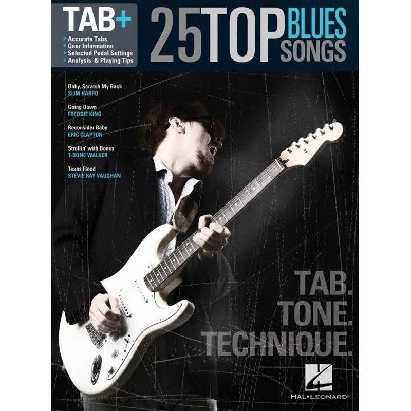 Compilation - 25 Top Blues Songs Tab. Tone Technique Guitar Recorded Version