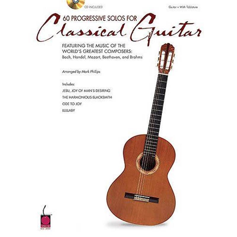 Compilation - 60 Progressive Solos For Classical Guitar Tab. + Cd
