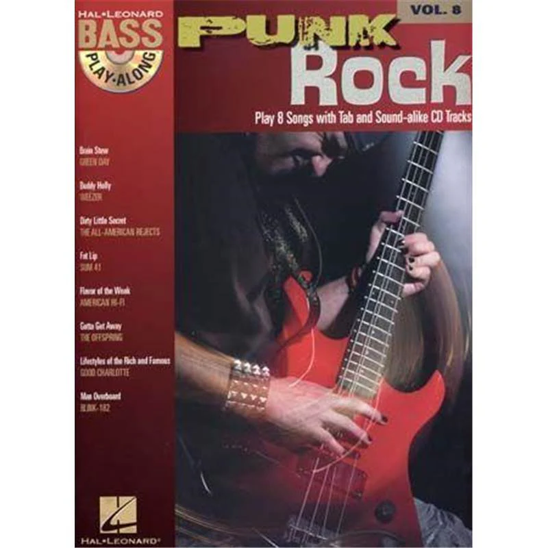 Compilation - Bass Play-along Vol.08 Punk Rock + Cd