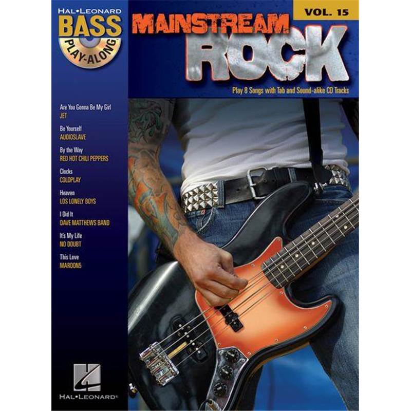 Compilation - Bass Play-along Vol.15 Mainstream Rock + Cd