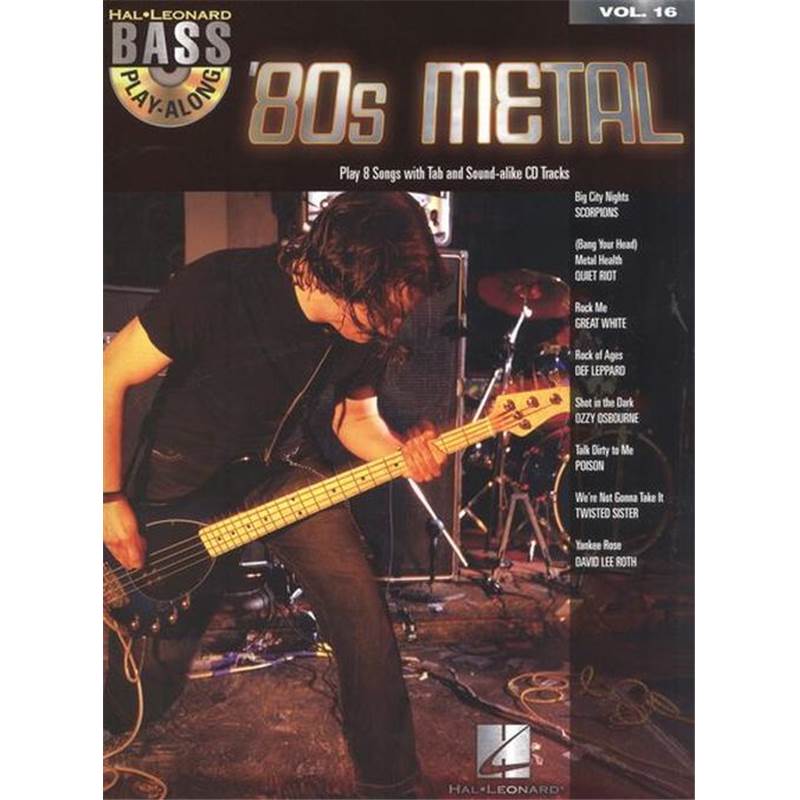 Compilation - Bass Play-along Vol.16 80s Metal + Cd