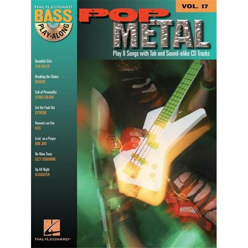 Compilation - Bass Play-along Vol.17 Pop Metal + Cd