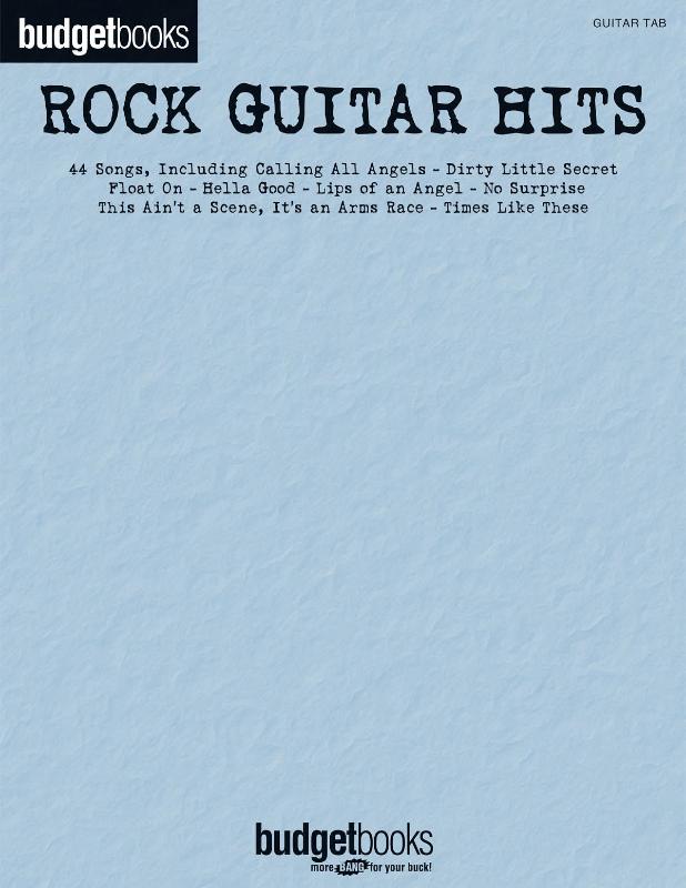 Compilation - Budget Books Rock Guitar Hits Guitar Tab. 44 Songs